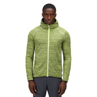 Regatta Fleecejacke Yonder Hoody (strapazierfähig, dehnbar) limegrün Herren